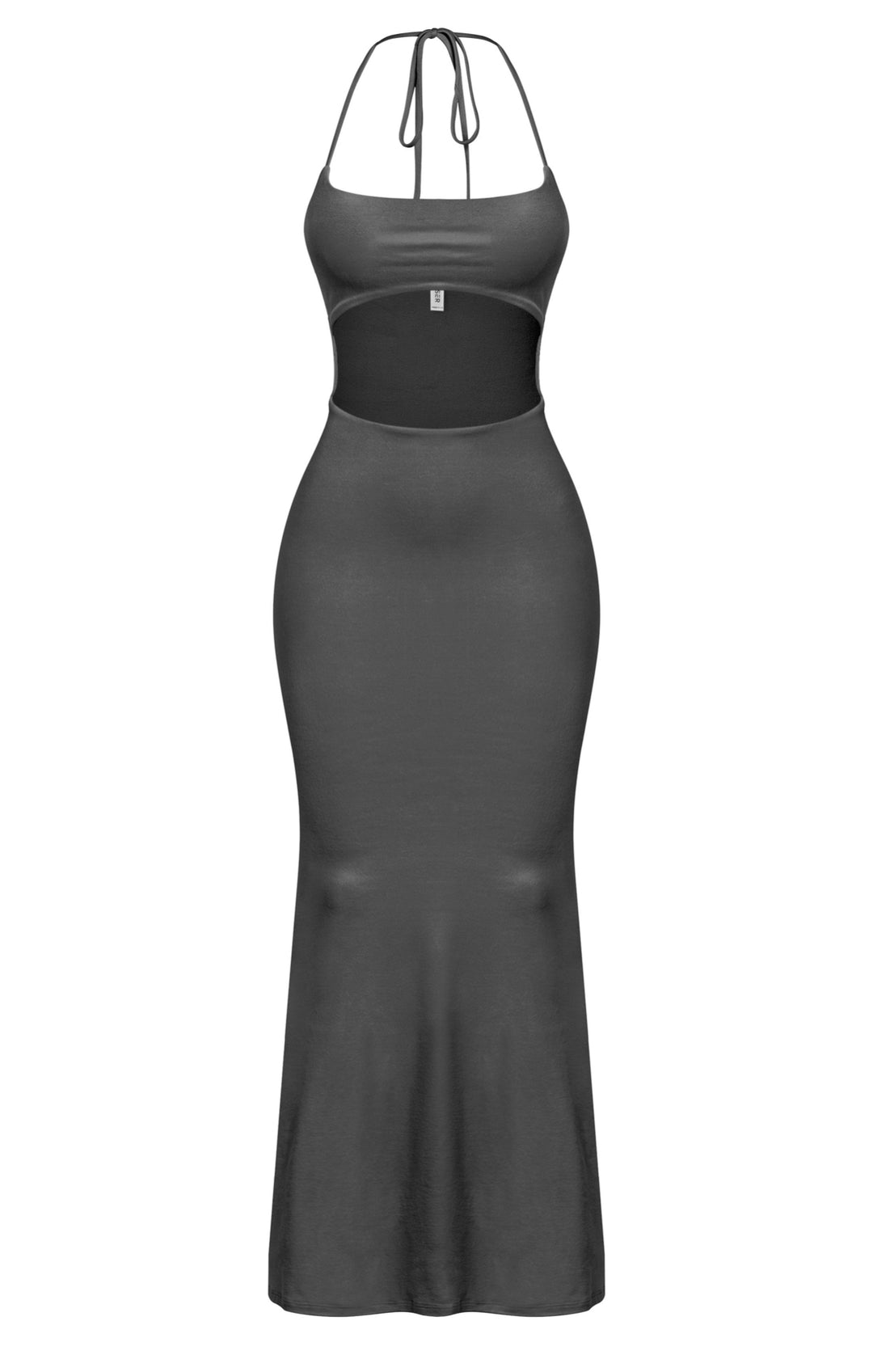 Khole Sleeveless Halter Front Cutout Mermaid Maxi Dress