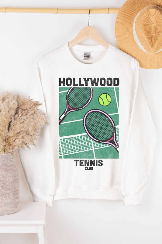 HOLLYWOOD TENNIS CLUB GRAPHIC SWEATSHIRT – Style Baby OMG Fashion