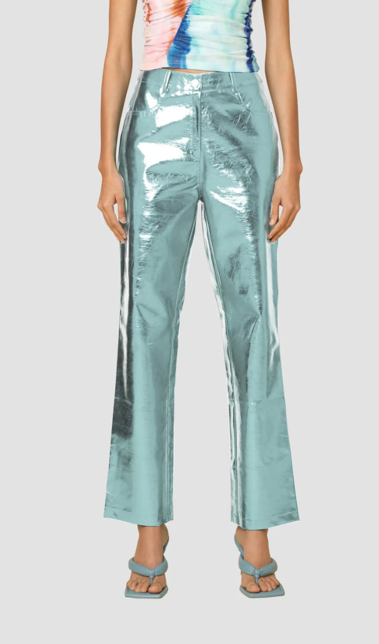 Meet Me At The Rave Shimmer pants (Festival) (Ice Blue) - Style Baby OMG Fashion Boutique - Stylebabyomg - Buy - Aesthetic Baddie Outfits - Babyboo - OOTD - Shie 