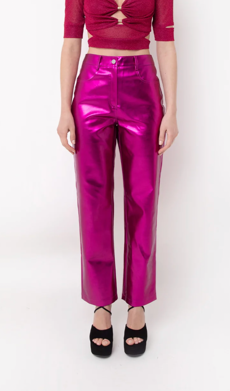 Meet Me At The Rave Shimmer pants (Festival) (MAGENTA) - Style Baby OMG Fashion Boutique - Stylebabyomg - Buy - Aesthetic Baddie Outfits - Babyboo - OOTD - Shie 