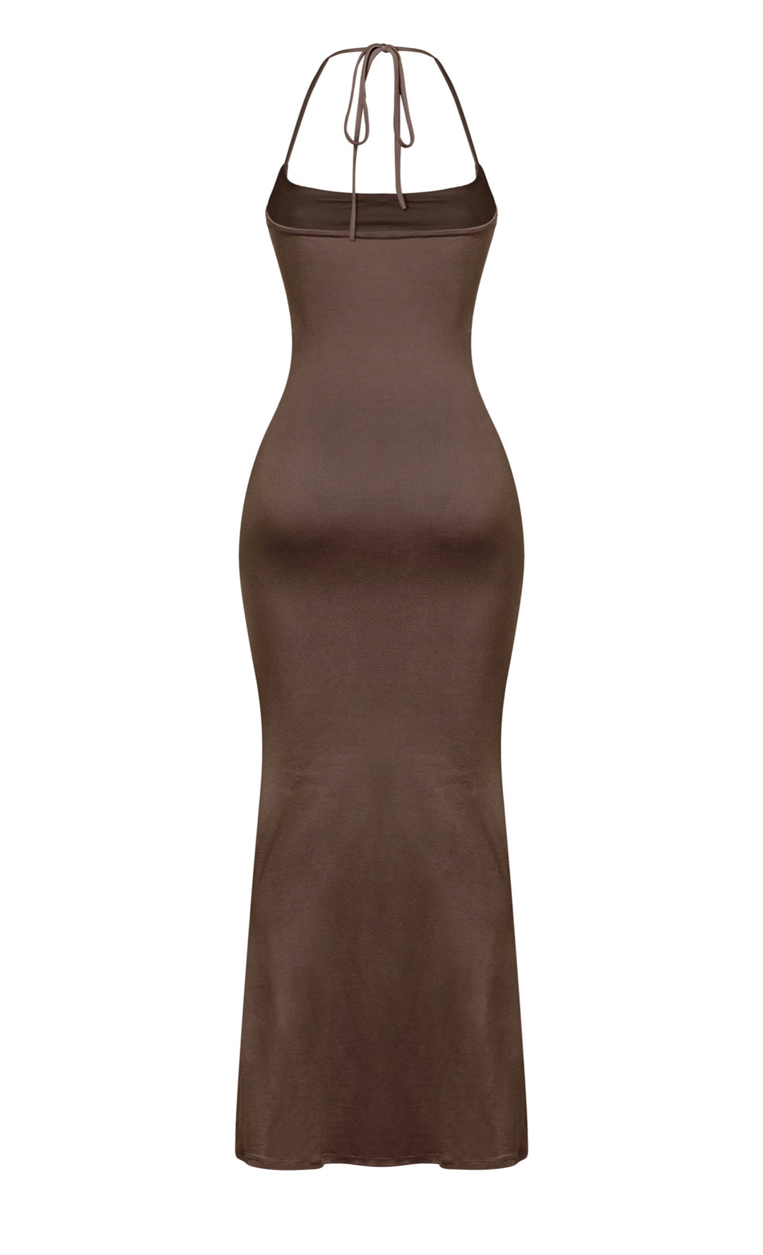 Khole Sleeveless Halter Front Cutout Mermaid Maxi Dress