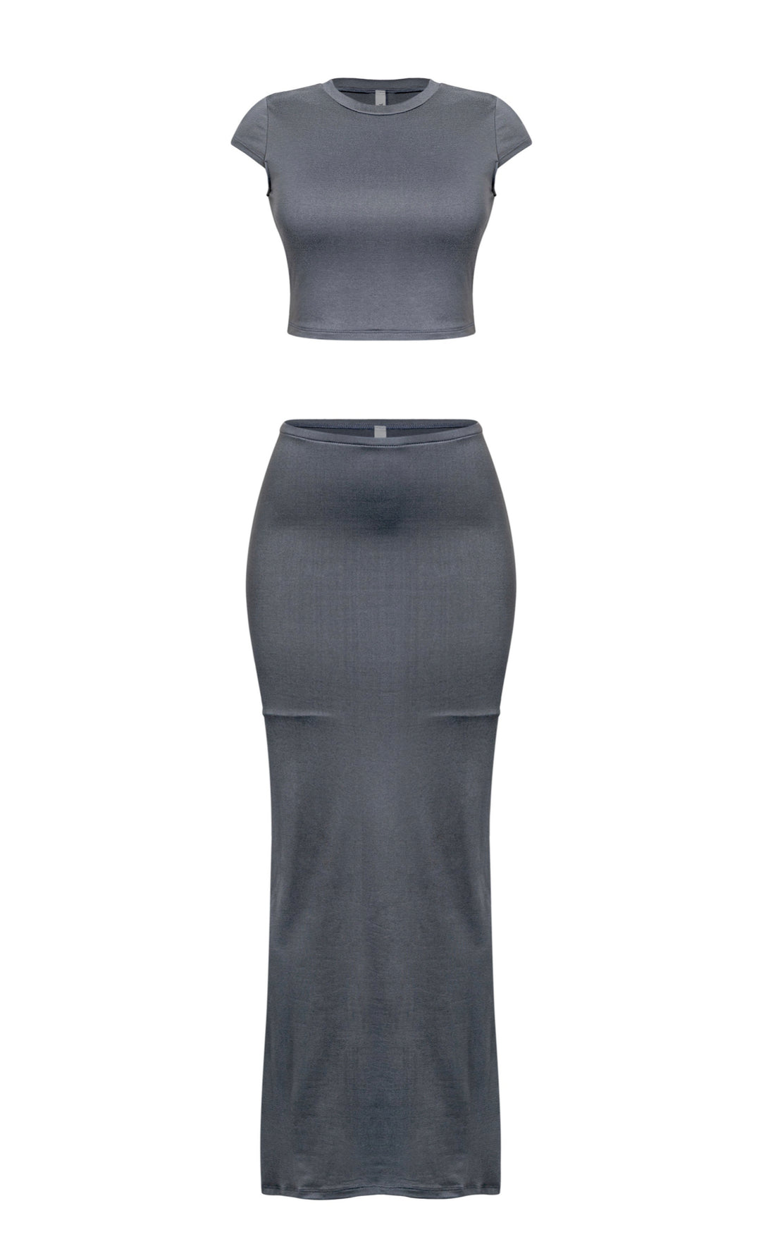 Naomi Short Sleeve Crop Top & Maxi Skirt Set