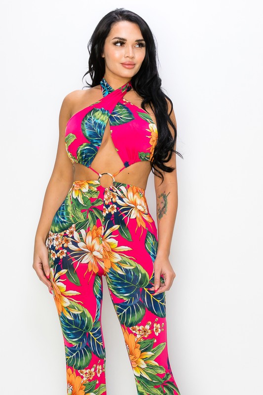 My Sunset Love Tropical Romper - Style Baby OMG Fashion Boutique - Stylebabyomg - Buy - Aesthetic Baddie Outfits - Babyboo - OOTD - Shie 