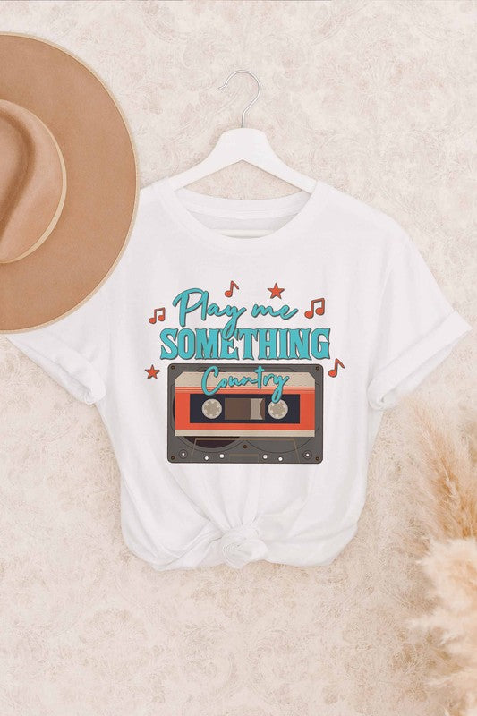 PLAY ME SOMETHING COUNTRY GRAPHIC TEE - Style Baby OMG Fashion Boutique - Stylebabyomg - Buy - Aesthetic Baddie Outfits - Babyboo - OOTD - Shie 