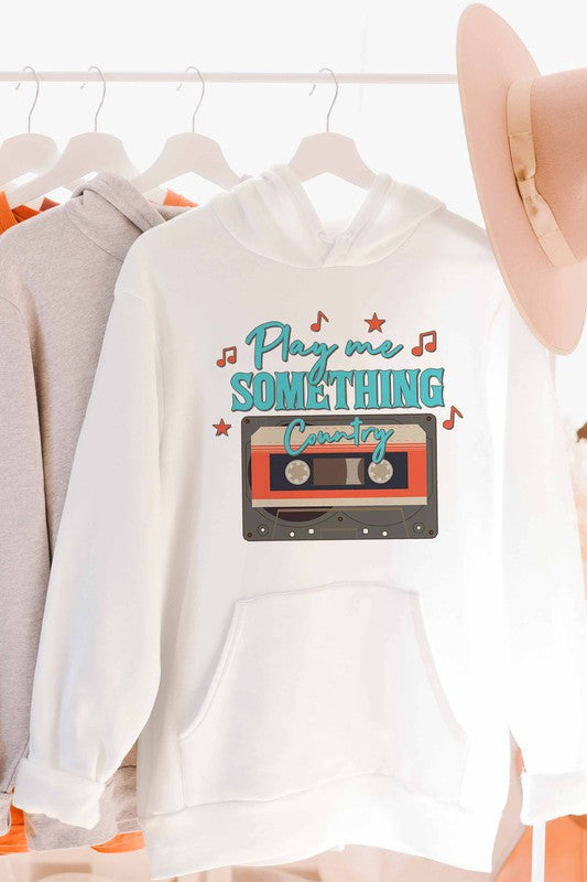 PLAY ME SOMETHING COUNTRY GRAPHIC HOODIE - Style Baby OMG Fashion Boutique - Stylebabyomg - Buy - Aesthetic Baddie Outfits - Babyboo - OOTD - Shie 