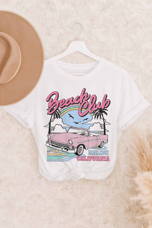 BEACH CLUB GRAPHIC TEE - Style Baby OMG Fashion Boutique - Stylebabyomg - Buy - Aesthetic Baddie Outfits - Babyboo - OOTD - Shie 