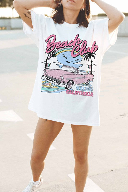 BEACH CLUB GRAPHIC TEE - Style Baby OMG Fashion Boutique - Stylebabyomg - Buy - Aesthetic Baddie Outfits - Babyboo - OOTD - Shie 