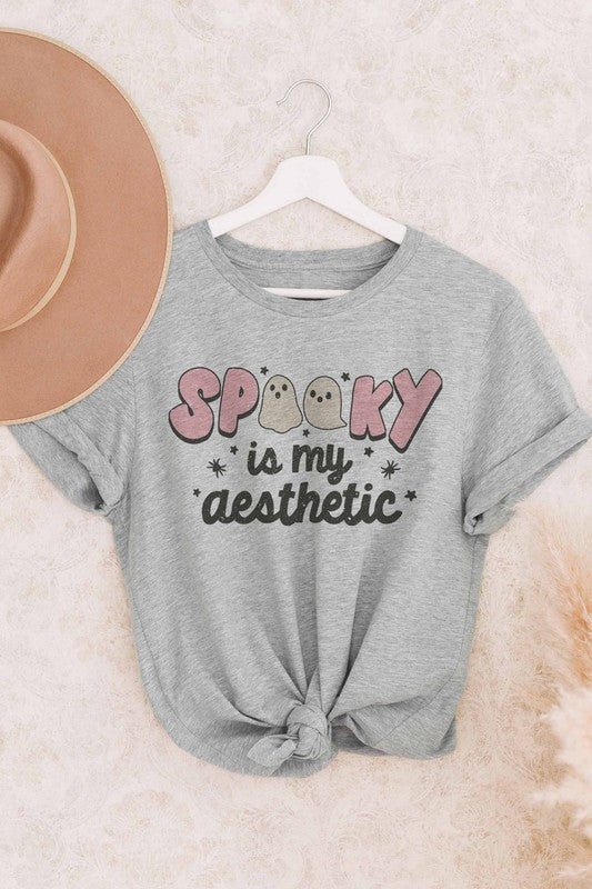 SPOOKY IS MY AESTHETIC GRAPHIC TEE - Style Baby OMG Fashion Boutique - Stylebabyomg - Buy - Aesthetic Baddie Outfits - Babyboo - OOTD - Shie 