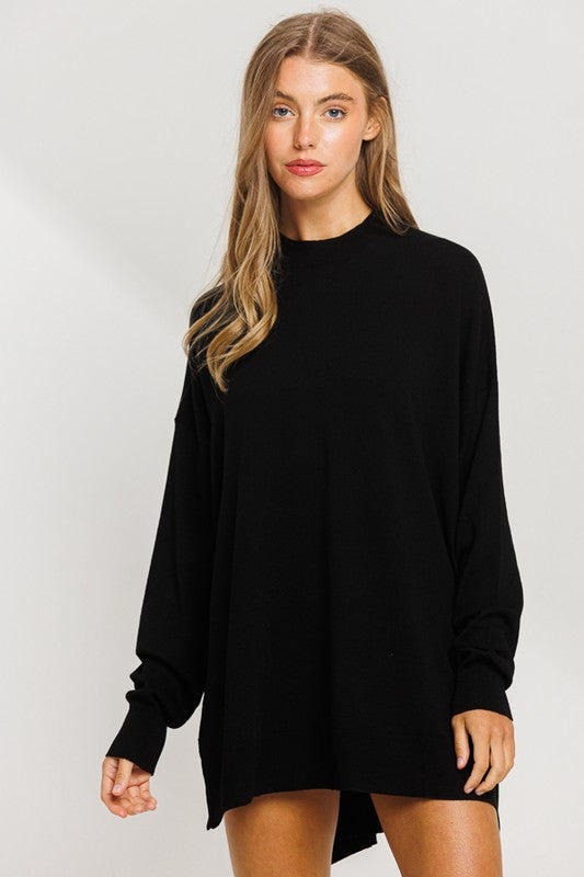 MANDY RELAXED FIT BLACK SWEATER – Style Baby OMG Fashion Boutique