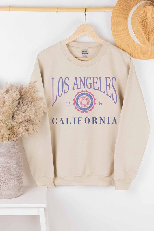 LOS ANGELES CALIFORNIA SWEATSHIRT PLUS SIZE - Style Baby OMG Fashion Boutique - Stylebabyomg - Buy - Aesthetic Baddie Outfits - Babyboo - OOTD - Shie 