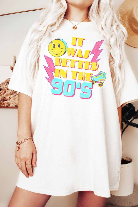 IT WAS BETTER IN THE 90S GRAPHIC TEE - Style Baby OMG Fashion Boutique - Stylebabyomg - Buy - Aesthetic Baddie Outfits - Babyboo - OOTD - Shie 