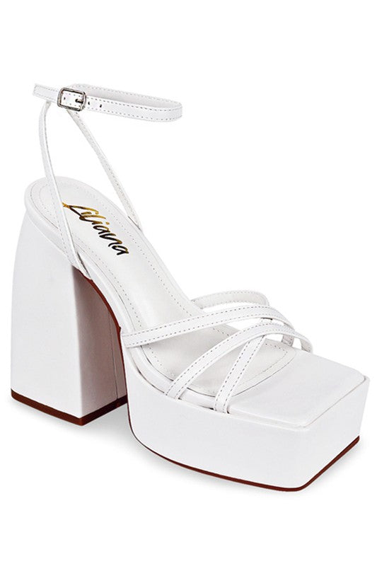 Coco Platform Heeled Sandals - Style Baby OMG Fashion Boutique - Stylebabyomg - Buy - Aesthetic Baddie Outfits - Babyboo - OOTD - Shie 