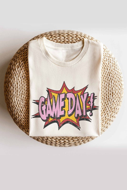 GAME DAY GRAPHIC TEE PLUS SIZE - Style Baby OMG Fashion Boutique - Stylebabyomg - Buy - Aesthetic Baddie Outfits - Babyboo - OOTD - Shie 