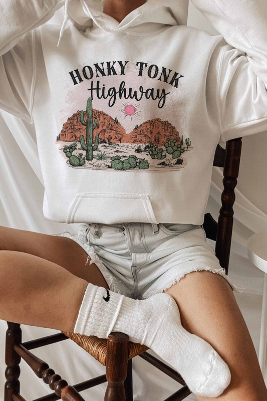 HONKY TONK HIGHWAY GRAPHIC HOODIE - Style Baby OMG Fashion Boutique - Stylebabyomg - Buy - Aesthetic Baddie Outfits - Babyboo - OOTD - Shie 
