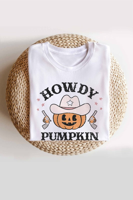 HOWDY PUMPKIN GRAPHIC TEE PLUS SIZE - Style Baby OMG Fashion Boutique - Stylebabyomg - Buy - Aesthetic Baddie Outfits - Babyboo - OOTD - Shie 