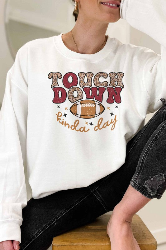 TOUCH DOWN SWEATSHIRT PLUS SIZE - Style Baby OMG Fashion Boutique - Stylebabyomg - Buy - Aesthetic Baddie Outfits - Babyboo - OOTD - Shie 