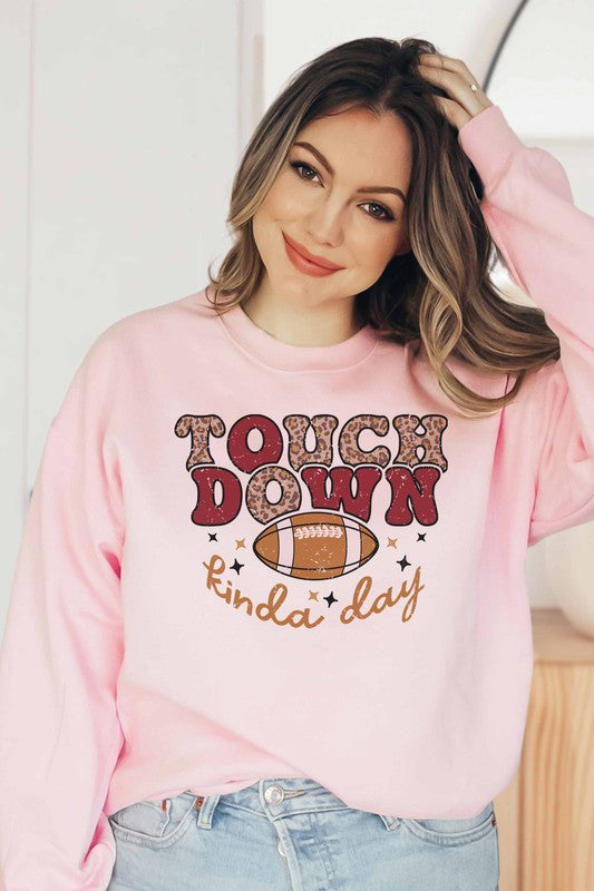 TOUCH DOWN SWEATSHIRT PLUS SIZE - Style Baby OMG Fashion Boutique - Stylebabyomg - Buy - Aesthetic Baddie Outfits - Babyboo - OOTD - Shie 