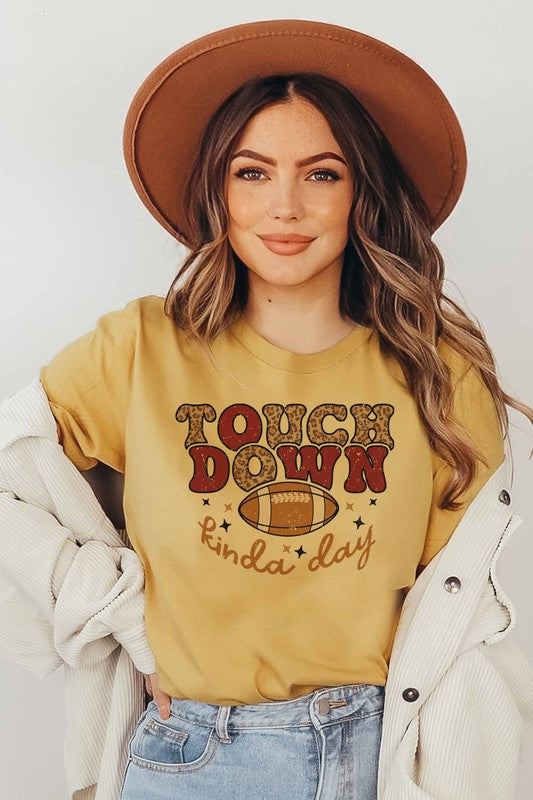 TOUCH DOWN GRAPHIC TEE PLUS SIZE - Style Baby OMG Fashion Boutique - Stylebabyomg - Buy - Aesthetic Baddie Outfits - Babyboo - OOTD - Shie 