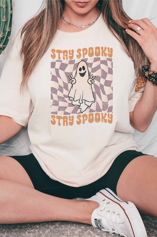 STAY SPOOKY GRAPHIC TEE - Style Baby OMG Fashion Boutique - Stylebabyomg - Buy - Aesthetic Baddie Outfits - Babyboo - OOTD - Shie 