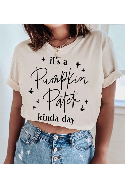 PUMPKIN PATCH DAY GRAPHIC T SHIRT - Style Baby OMG Fashion Boutique - Stylebabyomg - Buy - Aesthetic Baddie Outfits - Babyboo - OOTD - Shie 