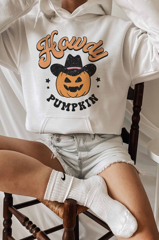 HOWDY PUMPKIN GRAPHIC HOODIE - Style Baby OMG Fashion Boutique - Stylebabyomg - Buy - Aesthetic Baddie Outfits - Babyboo - OOTD - Shie 