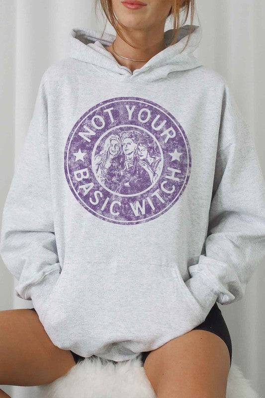 BASIC WITCH HALLOWEEN GRAPHIC HOODIE PLUS SIZE - Style Baby OMG Fashion Boutique - Stylebabyomg - Buy - Aesthetic Baddie Outfits - Babyboo - OOTD - Shie 