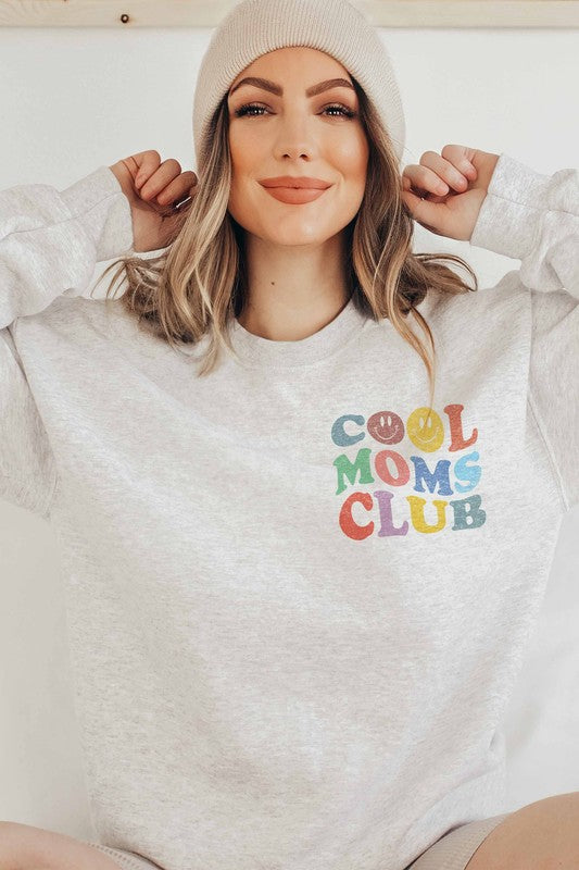 COOL MOMS CLUB GRAPHIC SWEATSHIRT PLUS SIZE - Style Baby OMG Fashion Boutique - Stylebabyomg - Buy - Aesthetic Baddie Outfits - Babyboo - OOTD - Shie 