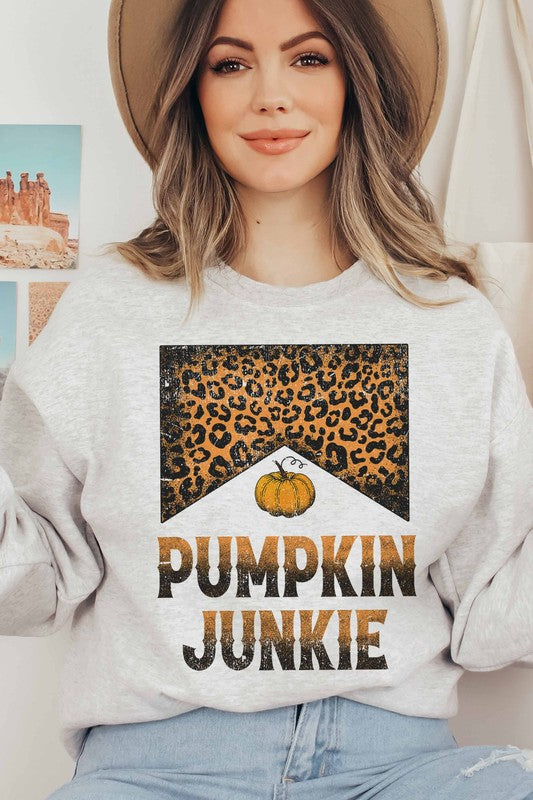 PUMPKIN JUNKIE LEOPARD SWEATSHIRT PLUS SIZE - Style Baby OMG Fashion Boutique - Stylebabyomg - Buy - Aesthetic Baddie Outfits - Babyboo - OOTD - Shie 