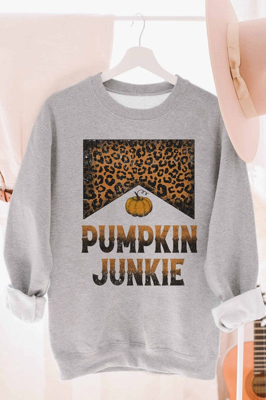 PUMPKIN JUNKIE LEOPARD SWEATSHIRT PLUS SIZE - Style Baby OMG Fashion Boutique - Stylebabyomg - Buy - Aesthetic Baddie Outfits - Babyboo - OOTD - Shie 