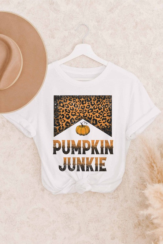 PUMPKIN JUNKIE LEOPARD GRAPHIC TEE PLUS SIZE - Style Baby OMG Fashion Boutique - Stylebabyomg - Buy - Aesthetic Baddie Outfits - Babyboo - OOTD - Shie 
