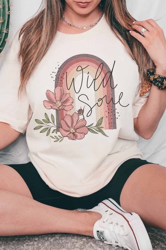 WILD SOUL GRAPHIC TEE - Style Baby OMG Fashion Boutique - Stylebabyomg - Buy - Aesthetic Baddie Outfits - Babyboo - OOTD - Shie 