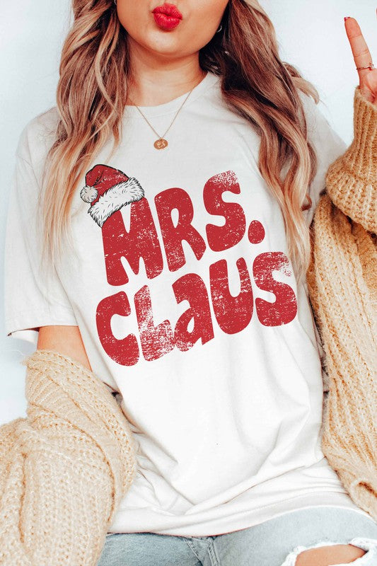 MRS. CLAUS GRAPHIC TEE - Style Baby OMG Fashion Boutique - Stylebabyomg - Buy - Aesthetic Baddie Outfits - Babyboo - OOTD - Shie 