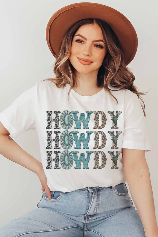 HOWDY LEOPARD GRAPHIC TEE - Style Baby OMG Fashion Boutique - Stylebabyomg - Buy - Aesthetic Baddie Outfits - Babyboo - OOTD - Shie 