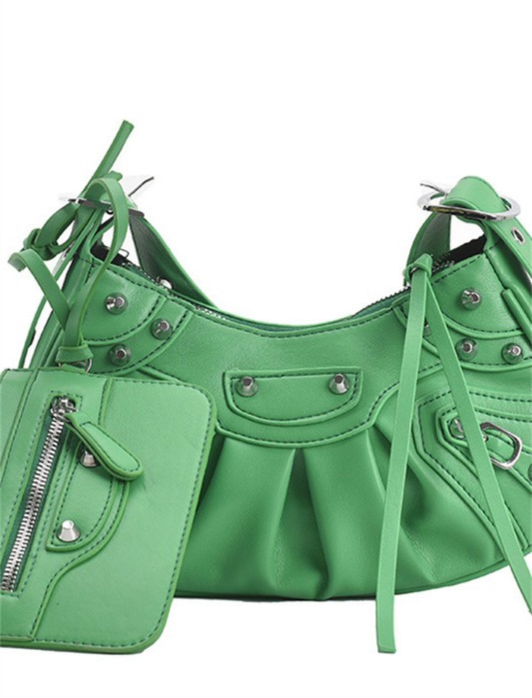Crystal XZ Green Designer Bag - Style Baby OMG Fashion Boutique - Stylebabyomg - Buy - Aesthetic Baddie Outfits - Babyboo - OOTD - Shie 