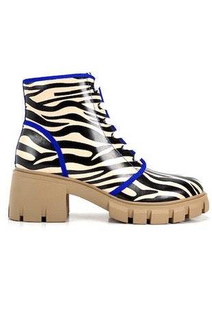 Adassa Zebra Ankle Boots - Style Baby OMG Fashion Boutique - Stylebabyomg - Buy - Aesthetic Baddie Outfits - Babyboo - OOTD - Shie 