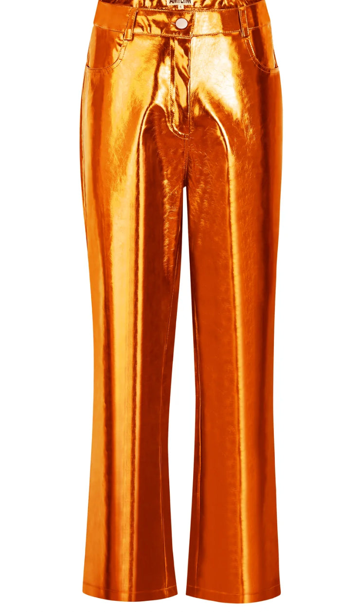 Meet Me At The Rave Shimmer pants (Festival) (ORANGE) - Style Baby OMG Fashion Boutique - Stylebabyomg - Buy - Aesthetic Baddie Outfits - Babyboo - OOTD - Shie 