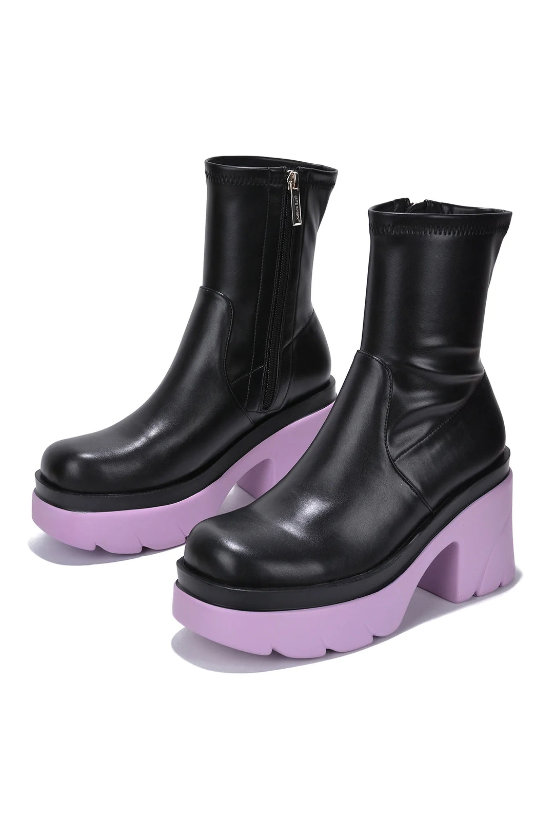 Amelia Purple Sole Booties - Style Baby OMG Fashion Boutique - Stylebabyomg - Buy - Aesthetic Baddie Outfits - Babyboo - OOTD - Shie 