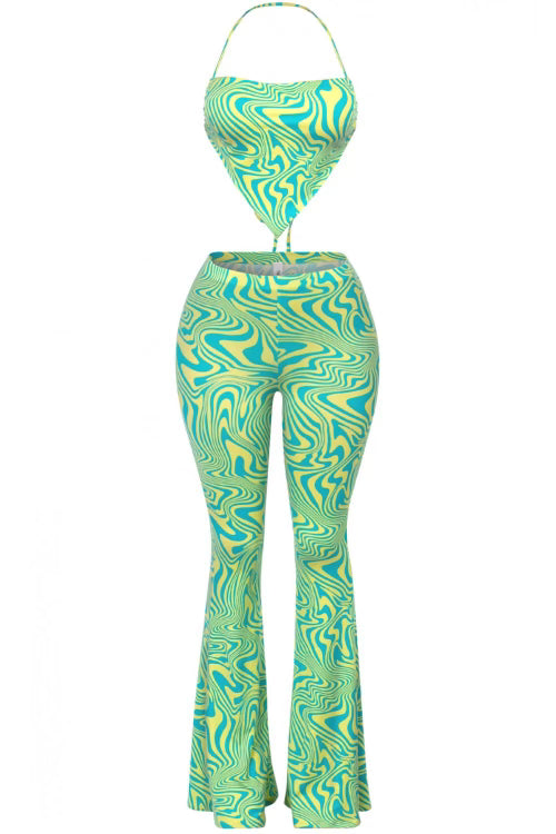 Kanoly 2 Piece Flare Pants Set - Style Baby OMG Fashion Boutique - Stylebabyomg - Buy - Aesthetic Baddie Outfits - Babyboo - OOTD - Shie 