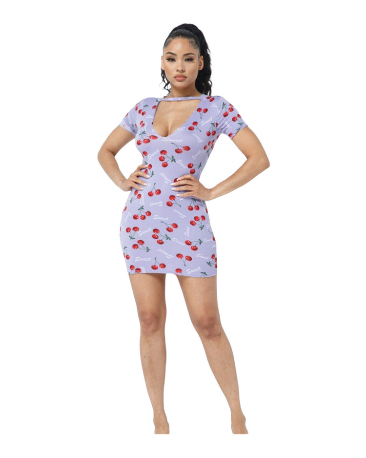 Ariees Cherry Mini Dress - Style Baby OMG Fashion Boutique - Stylebabyomg - Buy - Aesthetic Baddie Outfits - Babyboo - OOTD - Shie 