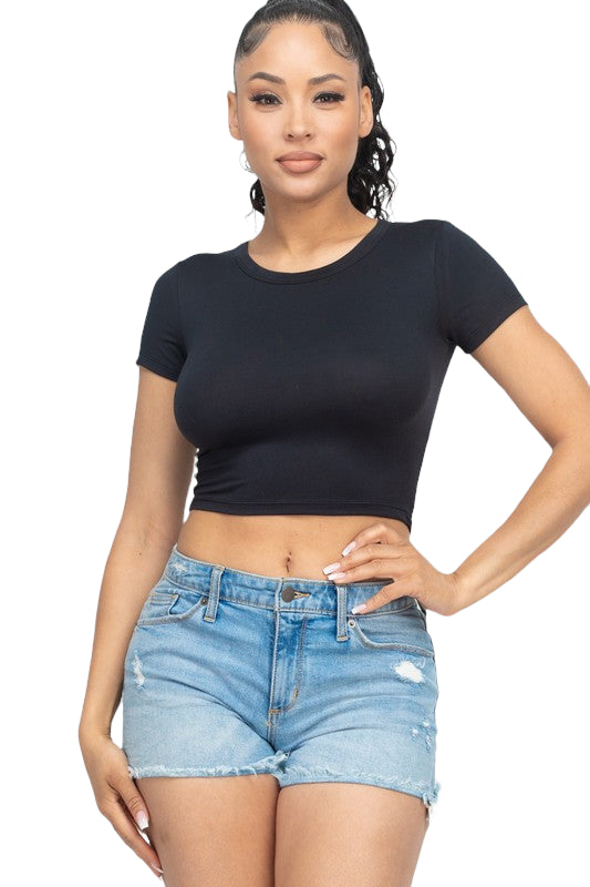 Shei Royal Blue Crop Top - Style Baby OMG Fashion Boutique - Stylebabyomg - Buy - Aesthetic Baddie Outfits - Babyboo - OOTD - Shie 