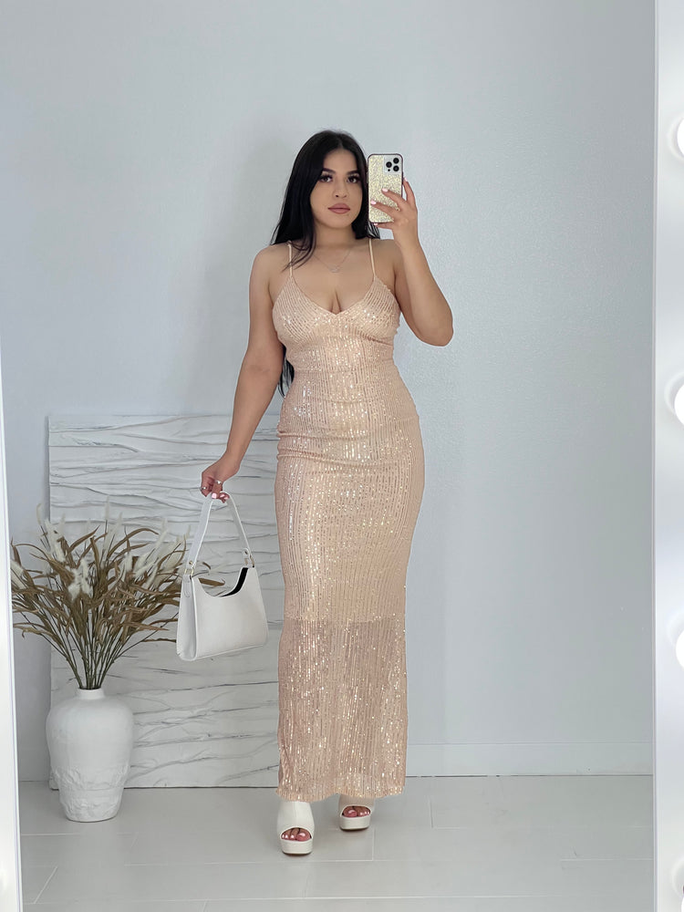 Marilyn Formal Sequin Dress - Style Baby OMG Fashion Boutique - Stylebabyomg - Buy - Aesthetic Baddie Outfits - Babyboo - OOTD - Shie 