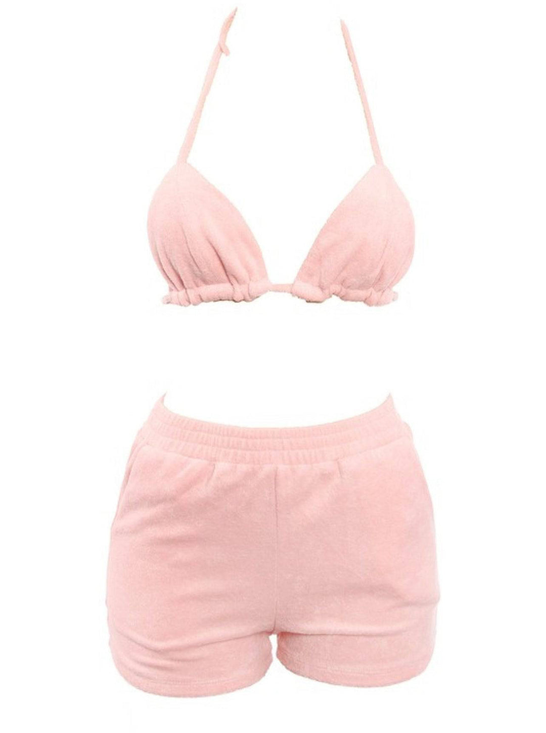Sweetness Light Pink 2 Piece Swim Set - Style Baby OMG Fashion Boutique - Stylebabyomg - Buy - Aesthetic Baddie Outfits - Babyboo - OOTD - Shie 