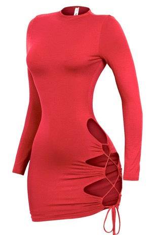 Stella Black Long Sleeve Bodycon Mini Dress - Style Baby OMG Fashion Boutique - Stylebabyomg - Buy - Aesthetic Baddie Outfits - Babyboo - OOTD - Shie 