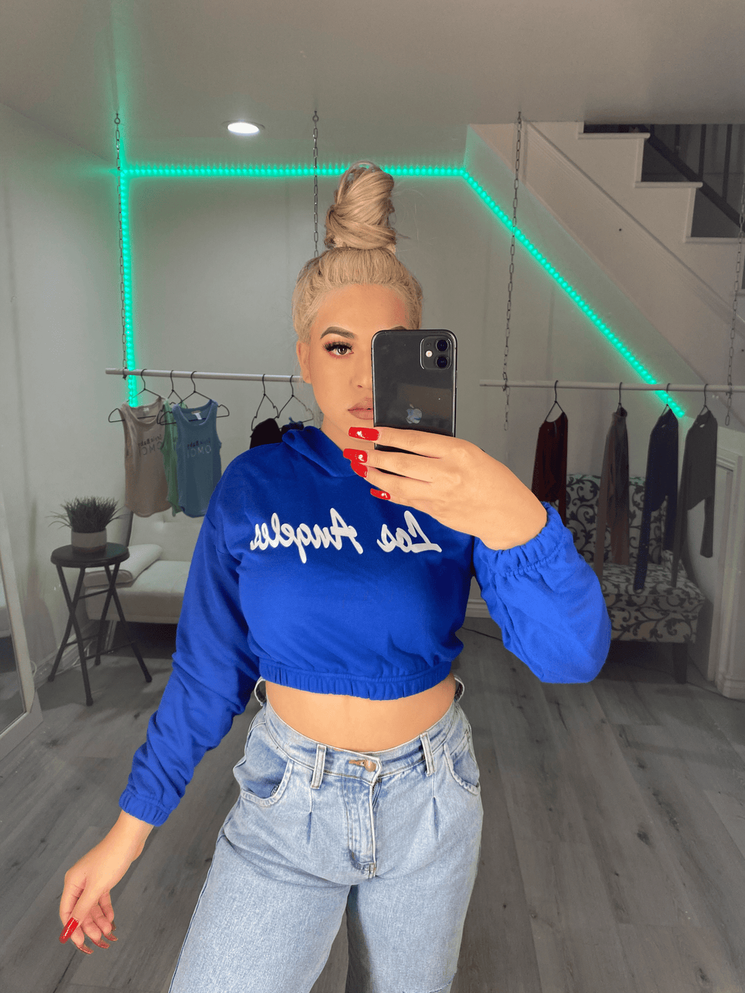 Los Angeles Hoodie - Style Baby OMG Fashion Boutique - Stylebabyomg - Buy - Aesthetic Baddie Outfits - Babyboo - OOTD - Shie 