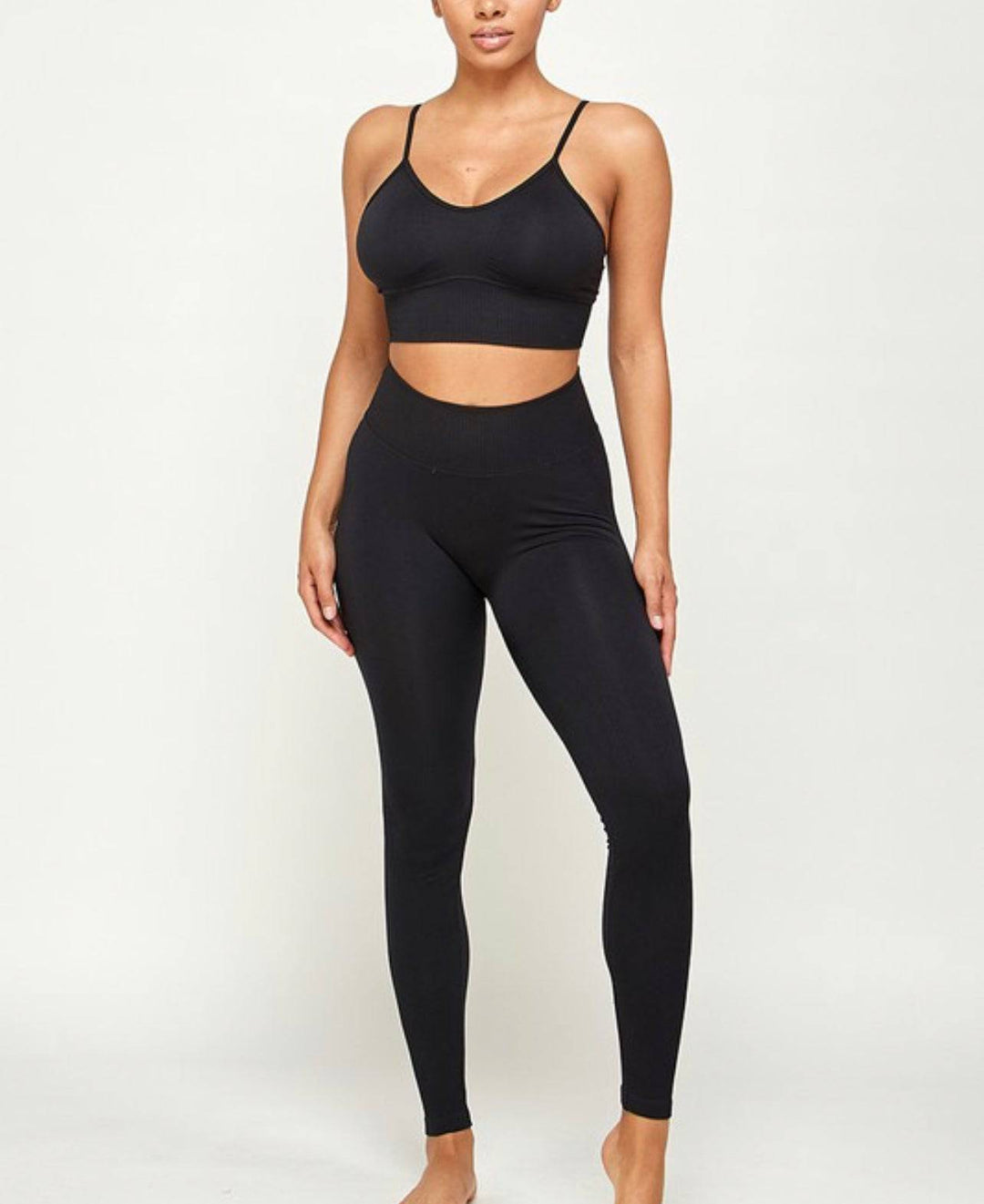 Layla Black Gym 2 Piece Pants Set - Style Baby OMG Fashion Boutique - Stylebabyomg - Buy - Aesthetic Baddie Outfits - Babyboo - OOTD - Shie 
