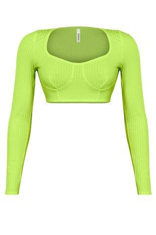 Amexlie Long Sleeve Crop Top - Style Baby OMG Fashion Boutique - Stylebabyomg - Buy - Aesthetic Baddie Outfits - Babyboo - OOTD - Shie 